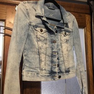Mavi light washed distressed denim jacket